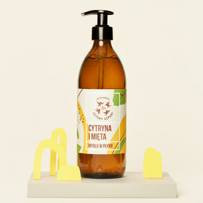 cztery-szpaki-naturalne-mydlo-w-plynie-cytryna-i-mieta-weganskie-nawilzajace-odswiezajace-delikatne-dla-skory-wrazliwej-ekologiczne-z-olejkiem-mietowym-i-cytrynowym-500-ml