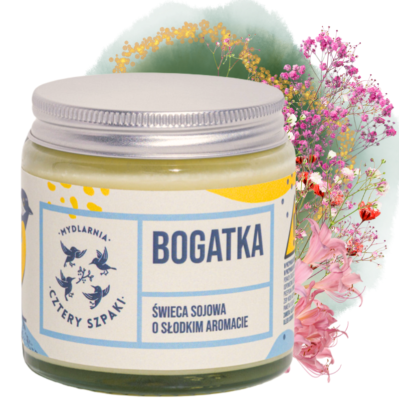 bogatka-kwiatowa-swieca-sojowa-naturalna-aromatyczna-relaksujaca-odprezajaca-energetyzujaca-afrodyzjak-eko-friendly-biodegradowalna-dlugotrwala-120-ml