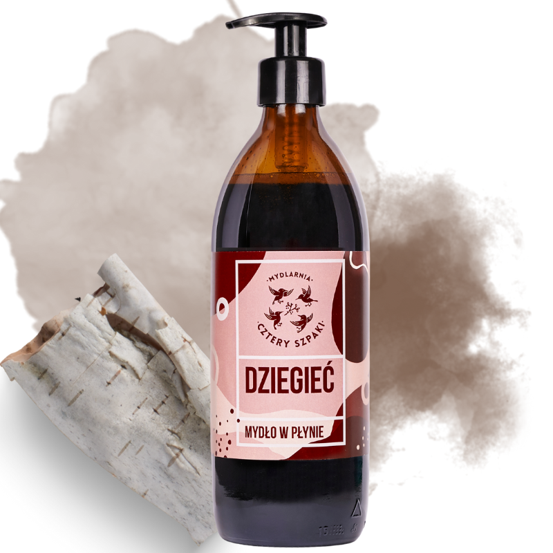 Dziegieć naturalne mydło w płynie - obrazek 2