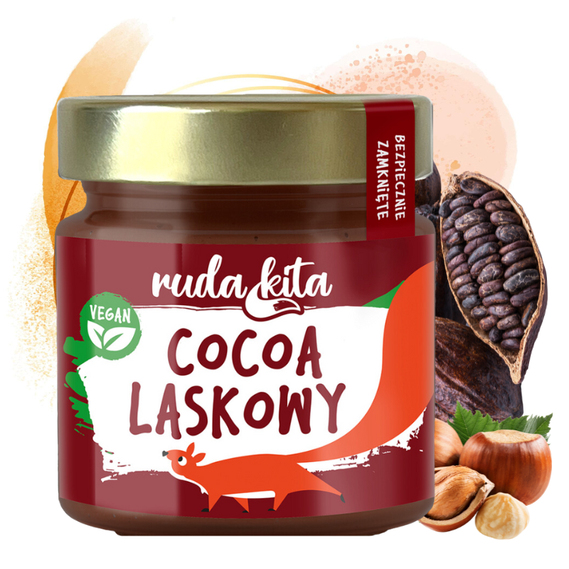 ruda-kita-cocoa-laskowy-200-g-pasta-orzechowa-z-orzechow-laskowych-maslo-orzechowe-weganskie-naturalne-bez-oleju-palmowego-zdrowa-przekaska