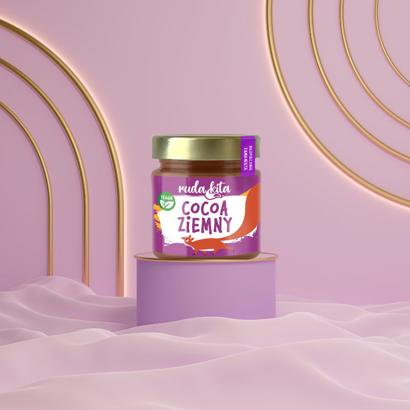 ruda-kita-cocoa-ziemny-200-g-naturalna-wegganska-pasta-orzechowa-z-orzechow-ziemnych-z-kakao-bez-oleju-palmowego-zdrowa-przekaska