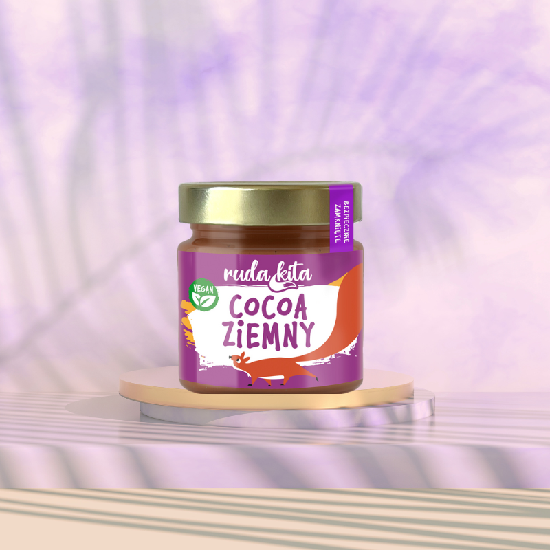 ruda-kita-cocoa-ziemny-200-g-naturalna-wegganska-pasta-orzechowa-z-orzechow-ziemnych-z-kakao-bez-oleju-palmowego-zdrowa-przekaska