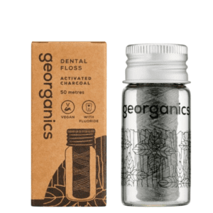 georganics-nic-dentystyczna-z-weglem-aktywnym-i-fluorem-50-m-ekologiczna-naturalna-zero-waste-biodegradowalna-w-szklanym-opakowaniu