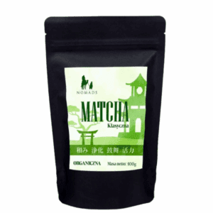 matcha Klasyczna Nomads 100 g w czarnej torebce doypack