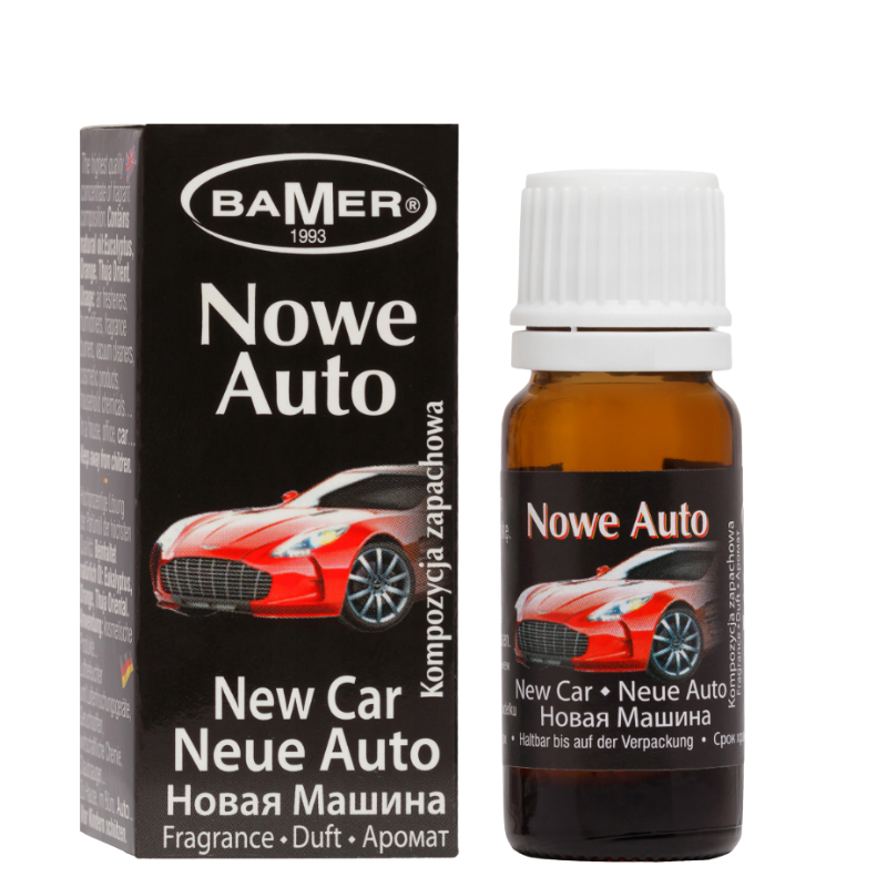 olejek zapachowy nowe auto Bamer 7 ml – kompozycja zapachowa do samochodu