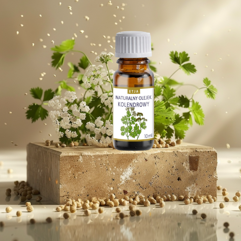olejek eteryczny kolendrowy Etja 10 ml do kominka i prania z nasion kolendry