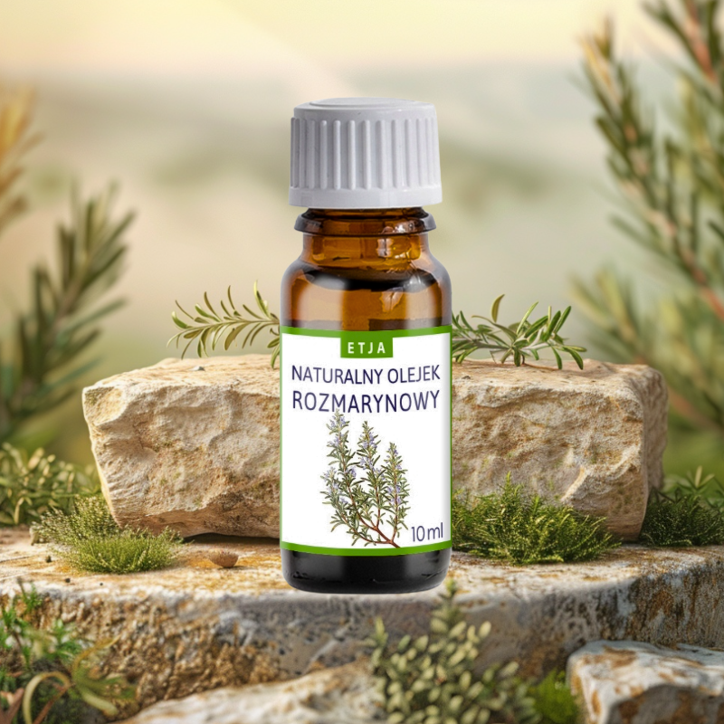 olejek eteryczny rozmarynowy Etja 10 ml do aromaterapii dyfuzora i masażu